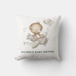 Teddyluchtvaart Baby Shower Kussen