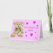 Teddymama Happy Moederdag Wenskaart Kaart (Voorkant)