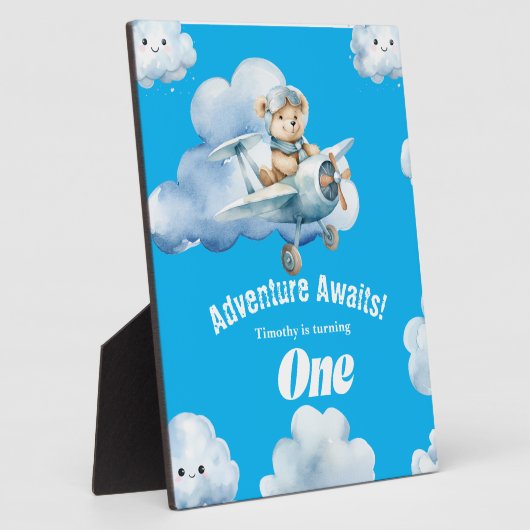 Teddy's 1e verjaardag Skybound Celebration Bash Fotoplaat (Zijkant)