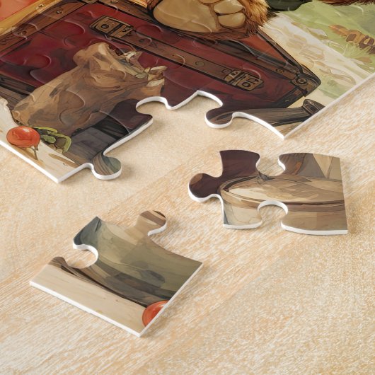 Teddy's Adventure wacht met onze Schattigee Beren  Legpuzzel (Zijkant)