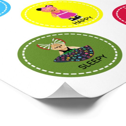 Teddy's Big Feelings Chart Poster (Hoek)