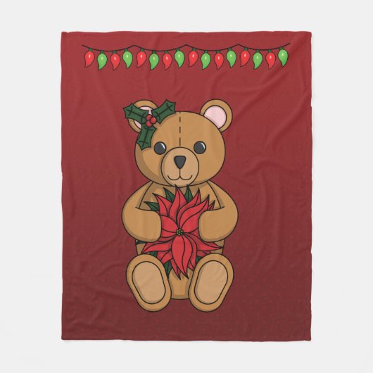 Teddy's cadeau fleece deken (Voorkant)