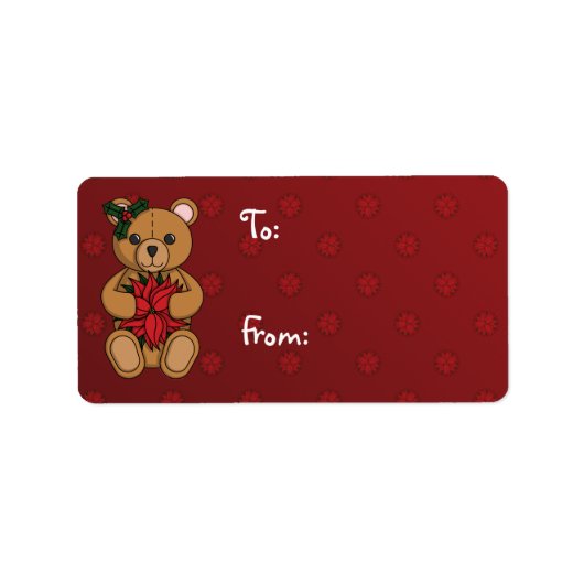 Teddy's Cadeaubijslabel Etiket (Voorkant)