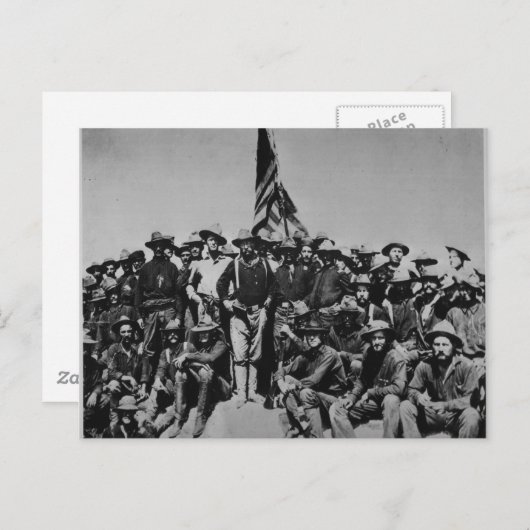 Teddy's Colts Teddy Roosevelt Rough Riders 1898 Briefkaart (Voorkant / Achterkant)