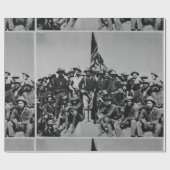 Teddy's Colts Teddy Roosevelt Rough Riders 1898 Cadeaupapier (Vlak)