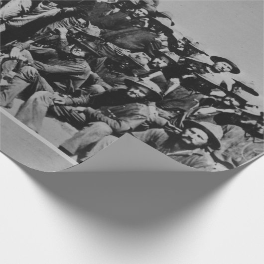 Teddy's Colts Teddy Roosevelt Rough Riders 1898 Cadeaupapier (Hoek)