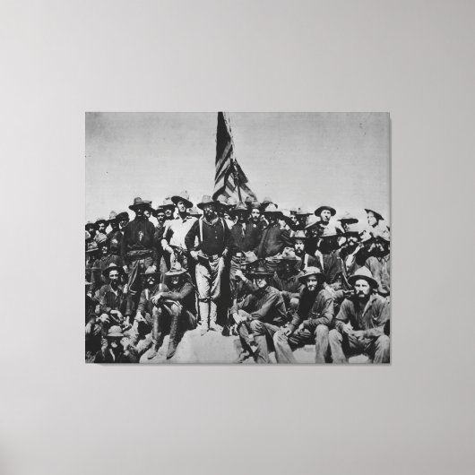 Teddy's Colts Teddy Roosevelt Rough Riders 1898 Canvas Afdruk (Voorkant)