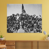 Teddy's Colts Teddy Roosevelt Rough Riders 1898 Canvas Afdruk (Insitu (Woonkamer))