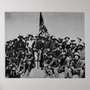 Teddy's Colts Teddy Roosevelt Rough Riders 1898 Poster