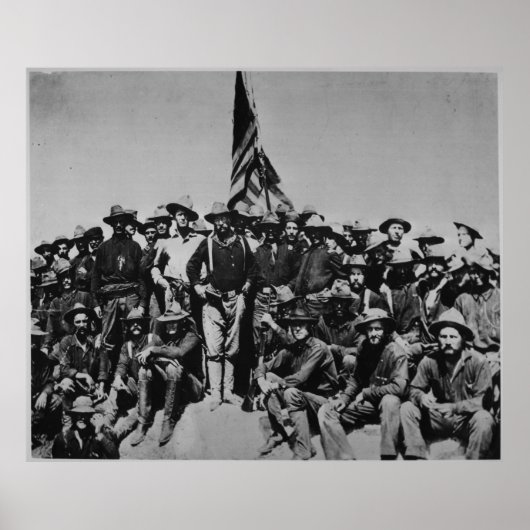 Teddy's Colts Teddy Roosevelt Rough Riders 1898 Poster (Voorkant)