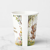 Teddy's eerste verjaardagsfeestje papieren bekers (Links)