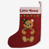 Teddy's Gift Custom Stocking Kleine Kerstsok (Achterkant)