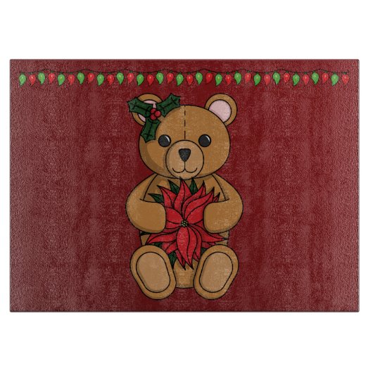 Teddy's Gift Glass Cutting Board Snijplank (Voorkant)