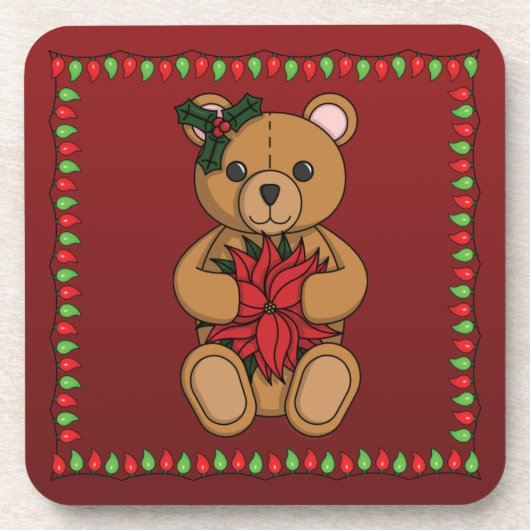 Teddy's Gift Square Coaster Drankjes Onderzetter (Voorkant)