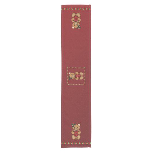 Teddy's Gift Table Runner Korte Tafelloper (Voorkant)