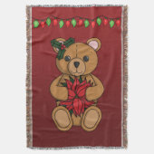 Teddy's Gift Throw Blanket Deken (Voorkant Verticaal)