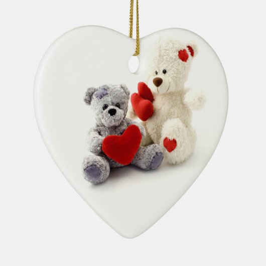Teddys Hart Kerst Ornament (Rechts)