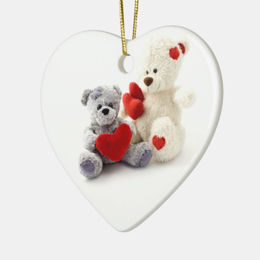 Teddys Hart Kerst Ornament (Links)