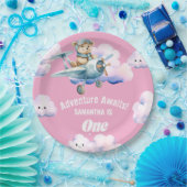 Teddy's hemelhoge soiree: een eerste verjaardag papieren bordje (Feest)