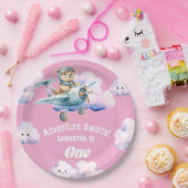 Teddy's hemelhoge soiree: een eerste verjaardag papieren bordje (Feest)