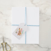 Teddy's illustratie voor terug naar school cadeaulabel (Met Touw)