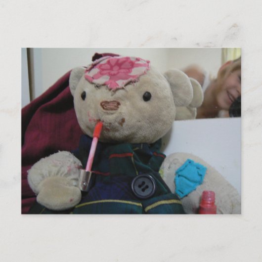 teddy's Lip gloss Briefkaart (Voorkant)