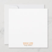 Teddy's portretuitnodiging kaart (Achterkant)