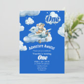 Teddy's Sky Safari: 1e Verjaardag Expeditie Kaart (Staand voorkant)