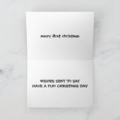 TEDDY'S ZEGGEN PRETTIG 1e KERSTFEEST Feestdagen Kaart (Binnen)