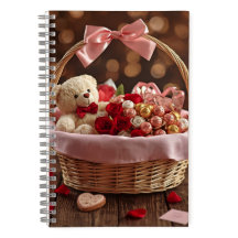Teddyschool met rozen romantische Valentijnsdag li