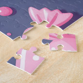 Teddyshirtjes en snoeppatroon legpuzzel (Zijkant)