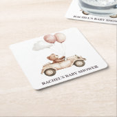 Teddyshower Coaster voor Auto Baby Kartonnen Onderzetters (Schuin)