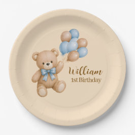 Teddyspeelgoed Jongens Verjaardag Persoonlijke Naa Papieren Bordje
