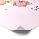 Teddystandbeeld op maat Poster (Hoek)