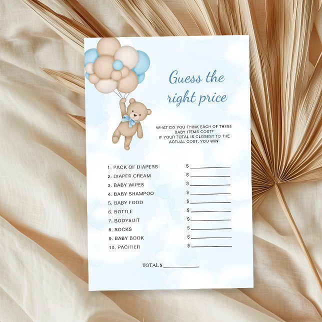 Teddystation Raad de Prijs Baby Shower Spel (Creator heeft geüpload)