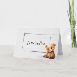 Teddysterb dankbaarheid kaart