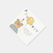 Teddystof Papieren servet (Hoek)