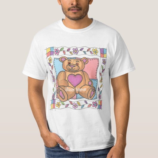 Teddystrik Harten T-shirt (Voorkant)