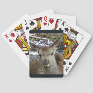 Teder Babyhert Bosfawn Natuur Thema Pokerkaarten