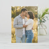 Teder Beige Informele Foto Kaart (Staand voorkant)