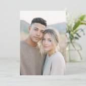 Teder Beige Realistisch Fotografie Kaart (Staand voorkant)
