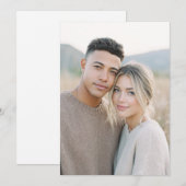 Teder Beige Realistisch Fotografie Kaart (Voorkant / Achterkant)