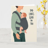 Teder Fathers Day Afbeeldingskaart Kaart (Gele Bloem)