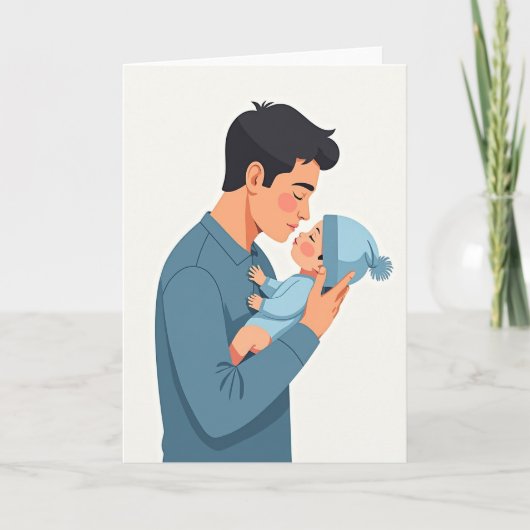 Teder Fathers Day Knuffelkaart Kaart (Voorkant)