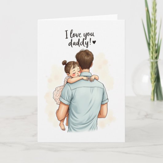 Teder Fathers Day Moment Kaart (Voorkant)