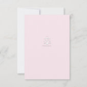 teder hart roze religieus dank u verticaal bedankkaart (Achterkant)