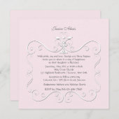 teder hart roze religieuze uitnodiging (Voorkant / Achterkant)