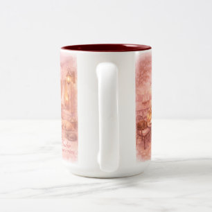 Teder herinneringen Sage Vintage Zeeleven Tweekleurige Koffiemok