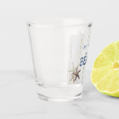 Teder Houten Structuur, Zeester Shot Glas (Links)