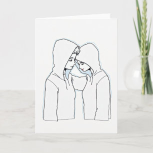 Teder Minimalistische Liebeskaart Kaart